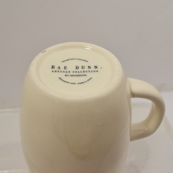 Christmas Rae Dunn BAHUMBUG Mug White Red Letters Holiday Cup New Magenta Coffee - Picture 7 of 10